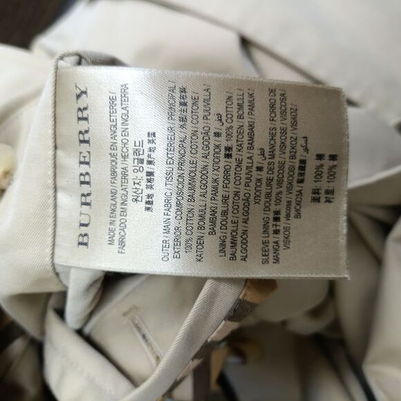 Burberry Mid-Length Kensington Heritage Trench Coat in Beige Cotton - Picture 6 of 6